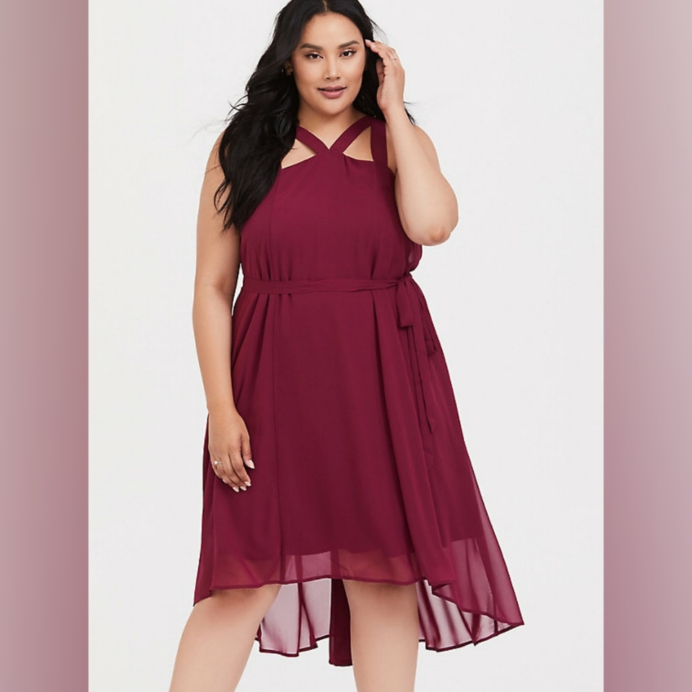 Formal Burgandy Torrid Dress